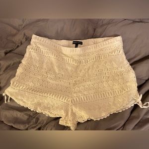 Kendall & Kylie Crocheted Knit Boho Shorts Juniors Large